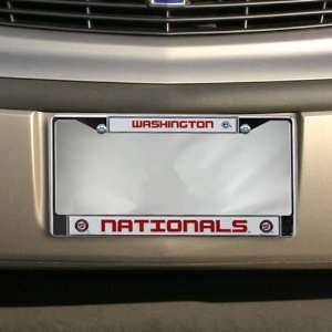 MLB Washington Nationals Chrome License Plate Frame  