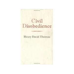    Civil Disobedience (8581000020530) Henry David Thoreau Books