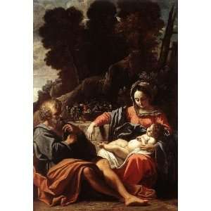   painting name The Holy Family, By Badalocchio Sisto 