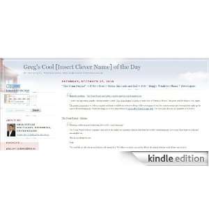  Gregs Cool [Insert Clever Name] of the Day Kindle Store 