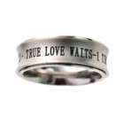 True Love Waits Sterling Silver Purity Ring w Card  