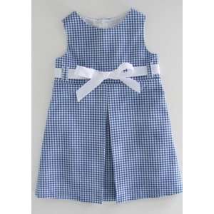  royal blue gingham jumper dress