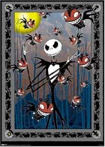POSTER 3 SET ~ NIGHTMARE BEFORE CHRISTMAS JACK SOLO LOT  