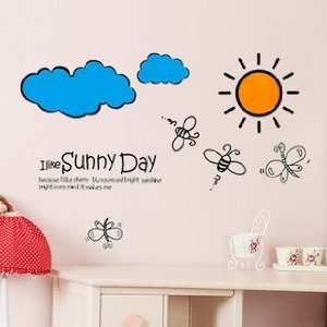  Reusable Sunny Day Wall Sticker