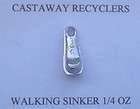 WALKING SINKERS 50 PACK OF 1/4 OZ FISHING TACKLE