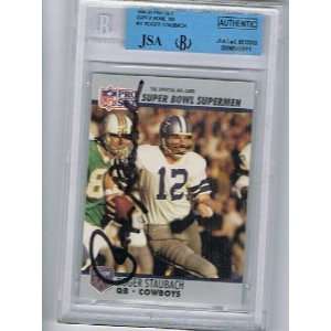  Roger Staubach SIGNED AUTO Slabbed JSA Authentic Sports 