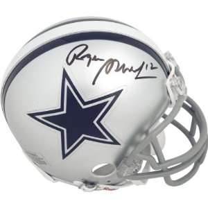  Roger Staubach Dallas Cowboys Autographed Riddell Mini 