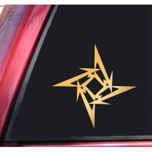  Metallica Ninja Star Vinyl Decal Sticker   Mirror Gold 