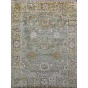   Knotted Turkish Oushak Wool Oriental Area Rug H1570