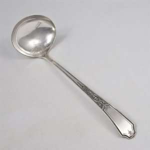   by 1847 Rogers, Silverplate Soup Ladle, Flat Handle