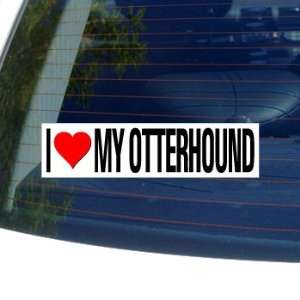   Heart My OTTERHOUND   Dog Breed   Window Bumper Sticker Automotive