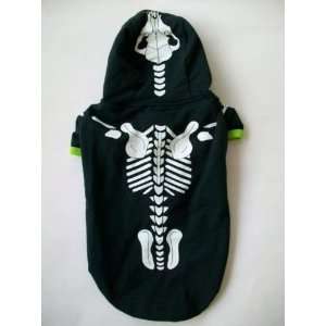    Skeleton Hoodie Pet Costume   LARGE