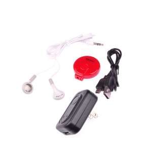  Red Fashion CD Shape Mini  Player Support TF/SD Card 