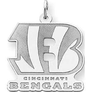 Sterling Silver NFL Cincinnati Bengals Logo Charm Jewelry