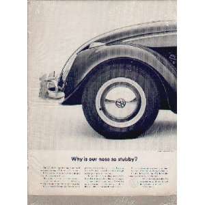 Why is our nose so stubby?  1963 Volkswagen of America Ad, A5073.