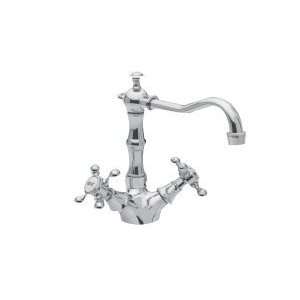   Nickel (Pewter) Bar Faucets Chesterfield Double Handle Low Lead Compli