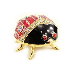  Jewellery box Coccinelle red black.