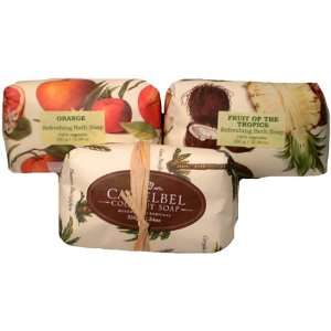 Castelbel Coconut, Fruit of the Tropics & Orange Single Bar Soap Set 
