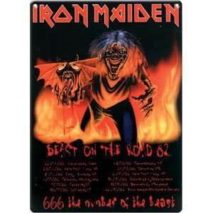  Iron Maiden   Collectible Tin Concert Signs