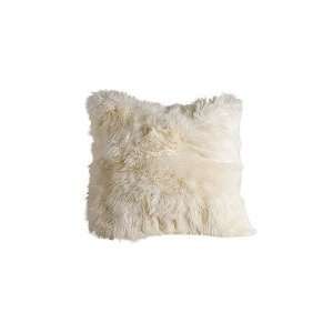 Suri Alpaca White Woven Back Pillow