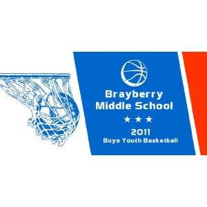  3x6 Vinyl Banner   Brayberry Middle School 2011 Boys Youth 