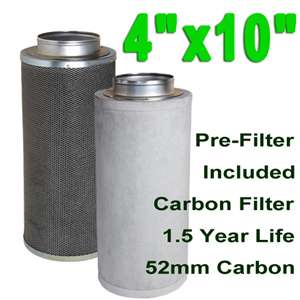 INCH HYDROPONIC INLINE AIR CARBON FILTER ODOR CONTROL  