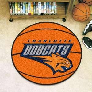  NBA Charlotte Bobcats Orange Round Basketball Mat Sports 