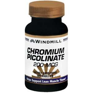  PACK OF 3 EACH WM CHROMIUM PICOLINATE 200MCG 60TB PT 