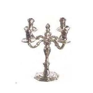  Dollhouse Miniature Silverplated Candelabra Toys & Games