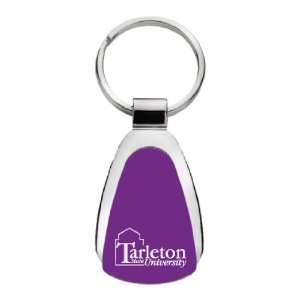  Tarleton State University   Teardrop Keychain   Purple 