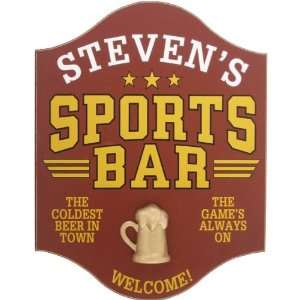  Sports Bar Personalized Pub Sign with 12 Available Themes 