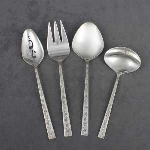  Silver Lace by 1847 Rogers, Silverplate Hostess Set, 4 PC 