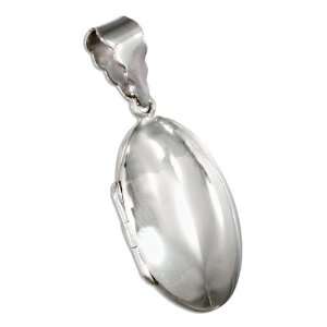  Sterling Silver High Polish Oval Locket. Jewelry