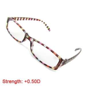  Color Striped Frame Reading Eyewear Presbyopic Glasses +0 