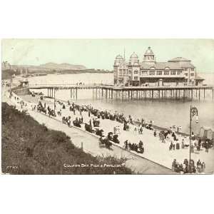   Postcard Pier and Pavilion Colwyn Bay Wales UK 