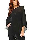 NEW Heidi Daus Black Poncho size Large PERFECT GIFT FOR THE HEIDI GIRL 