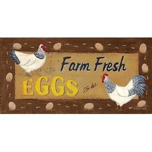  Farm Fresh Eggs by Dotty Chase 16x8