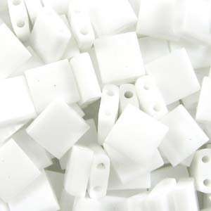  Opaque White Tila Beads 7.2 Gram Tube By Miyuki Are a 2 