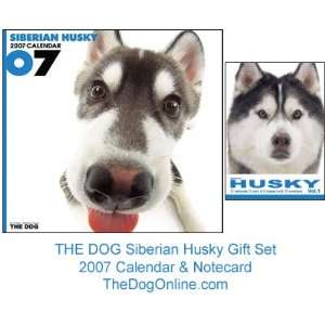  THE DOG Siberian Husky Gift Set   2007 Calendar 
