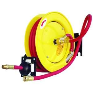   Automatic Open Hose Reel With 250 PSI 3/8 x 25 Red Rubber Air Hose