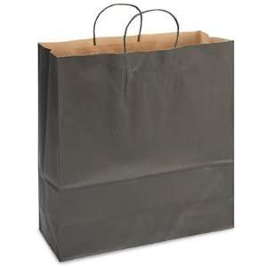   18 x 7 x 19 Jumbo Black Tinted Shopping Bags