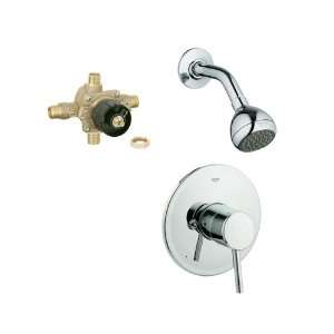 GROHE Concetto Starlight Chrome 1 Handle Shower Faucet with Single 