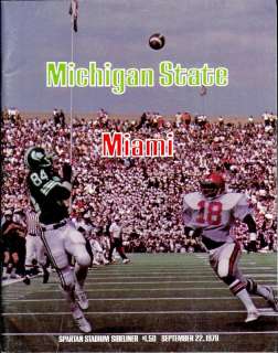 1979 Miami (OH) v Michigan St NCAA Football Program  