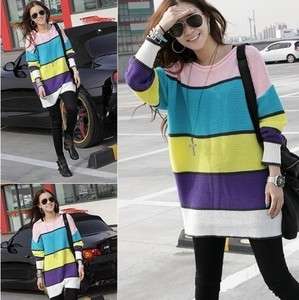 W015 Korean assorted colo womens sweater   