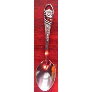  Kansas, Coneflower Souvenir Spoon Chrome 