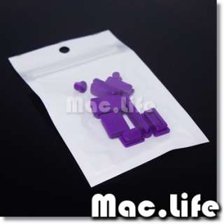 PURPLE Silicone Anti Dust plug cover set for All Laptop Macbook Pro 13 