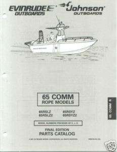 1997 Johnson Evinrude 65 comm Outboard Parts Catalog  