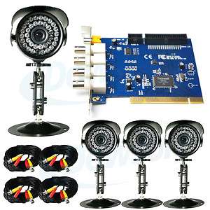 Channel Day Night Surveillance PC Based Video System DVR Card 