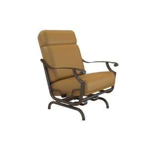   (tm) Cushion Aluminum Arm Patio Action Lounger Chair Textured Shell