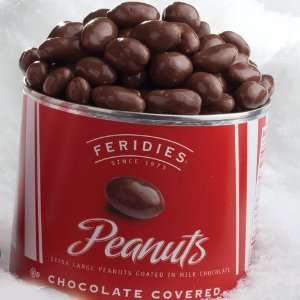 9oz Chocolate Covered Peanuts Red Stripes  Grocery 